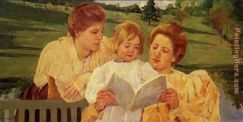 Mary Cassatt The Garden Reading